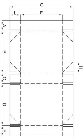 Caixa de 6 cantos